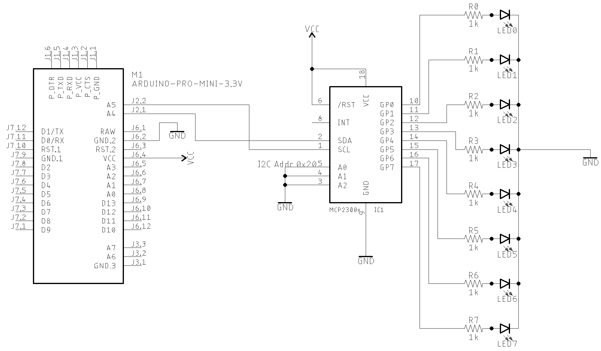 Basic Schematic with LEDs