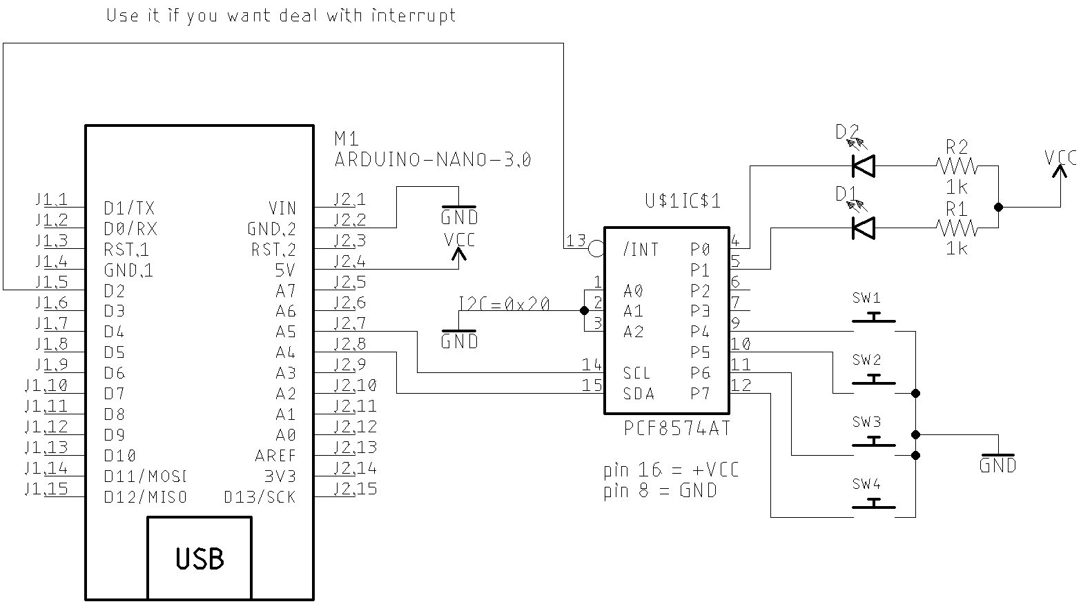 Pcf8563 схема включения