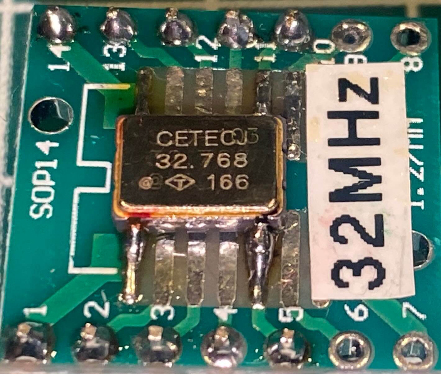 32.768 MHz active crystal