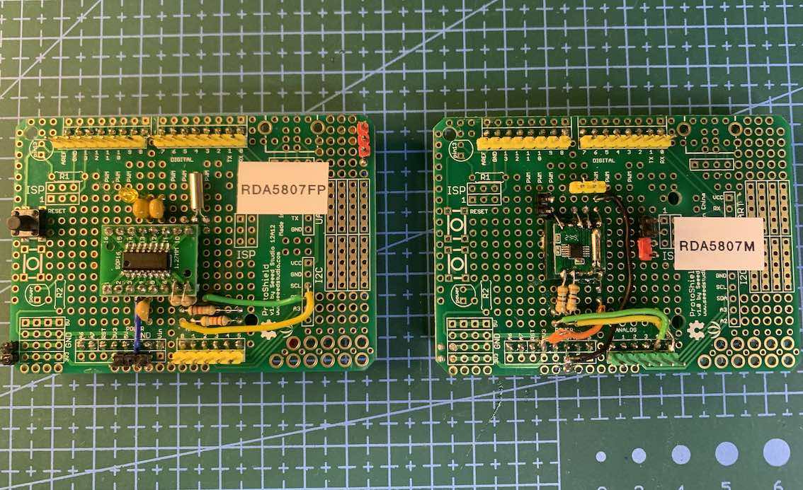RDA5807 Arduino UNO homebrew Board Adapters