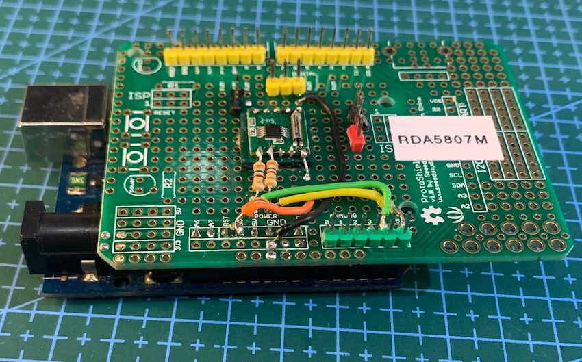 RDA5807M Arduino UNO homebrew Board Adapters 