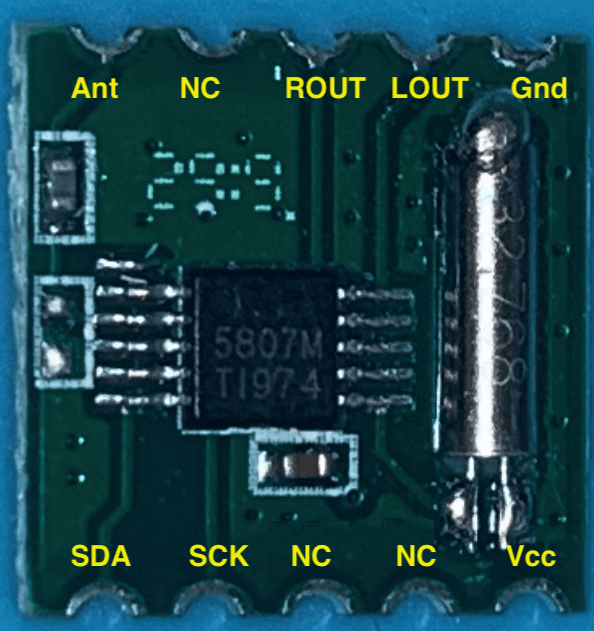 RDA5807 Breakout board