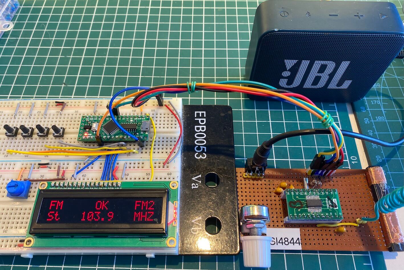 SI4844 and LCD16x02 with Arduino / LGT8F328