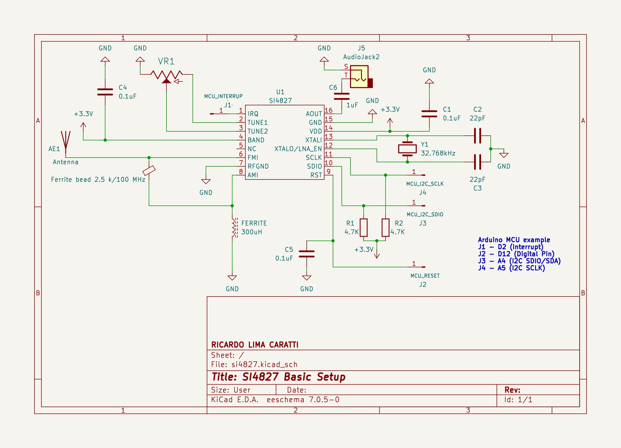 schematic SI4844 minimal circuit