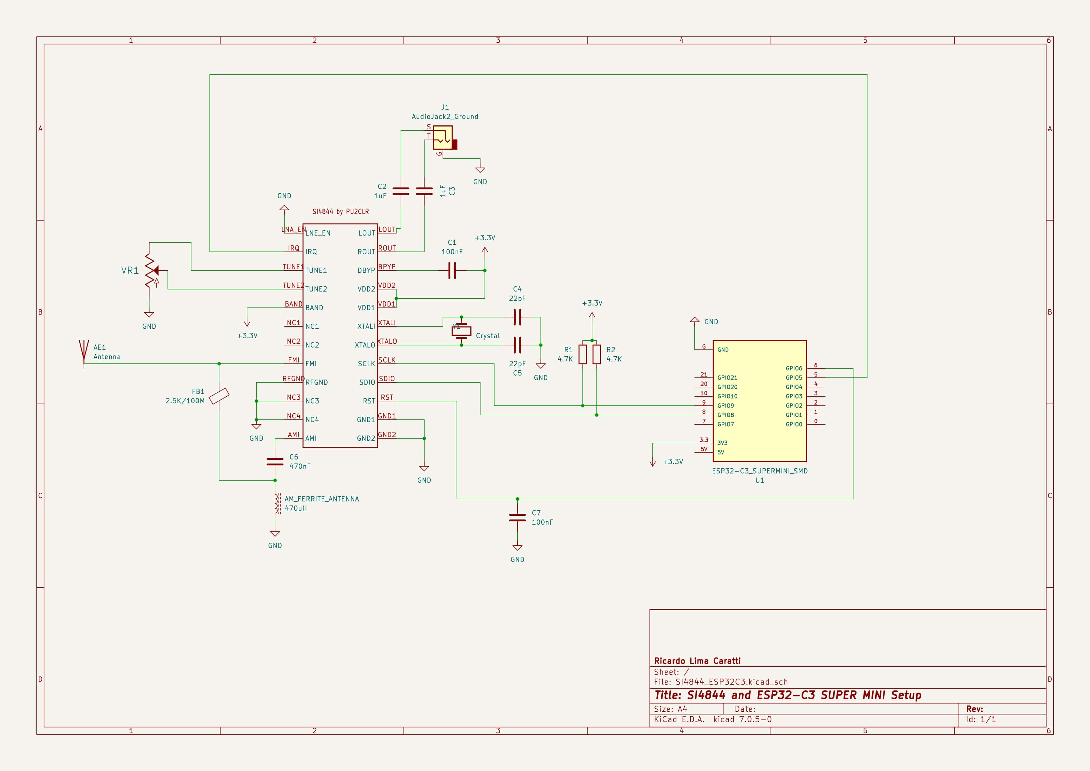 SI4844 AND ESP32-C3 SETUP