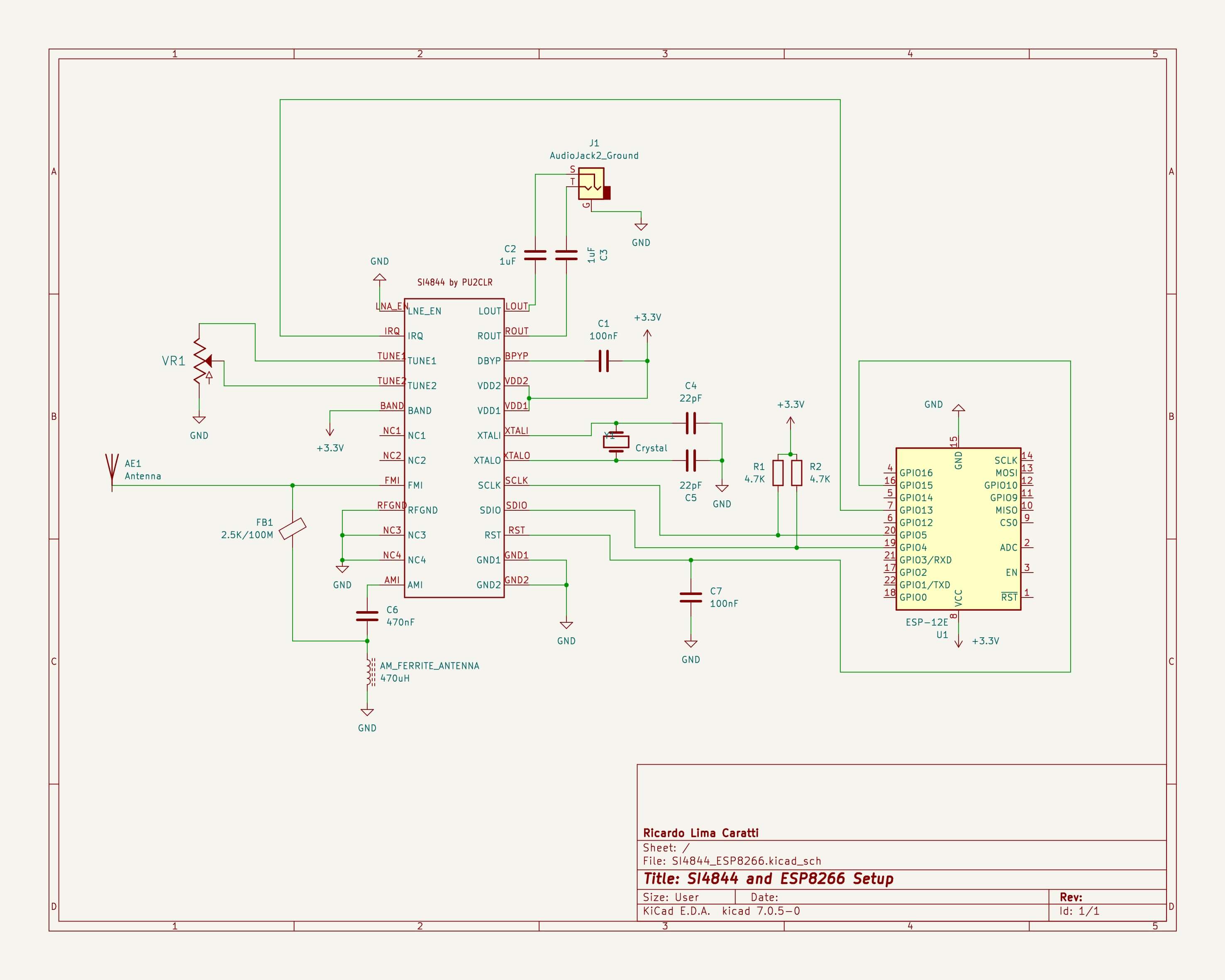 SI4844 AND ESP8266 SETUP