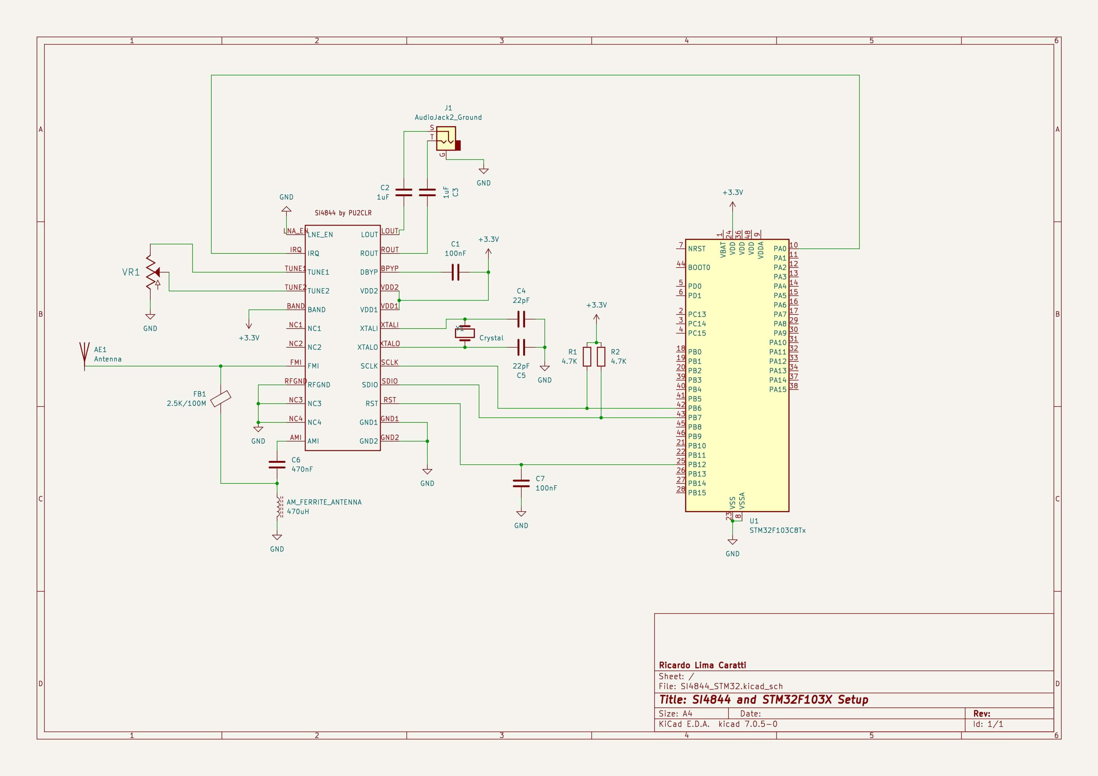 SI4844 AND STM32F103X SETUP